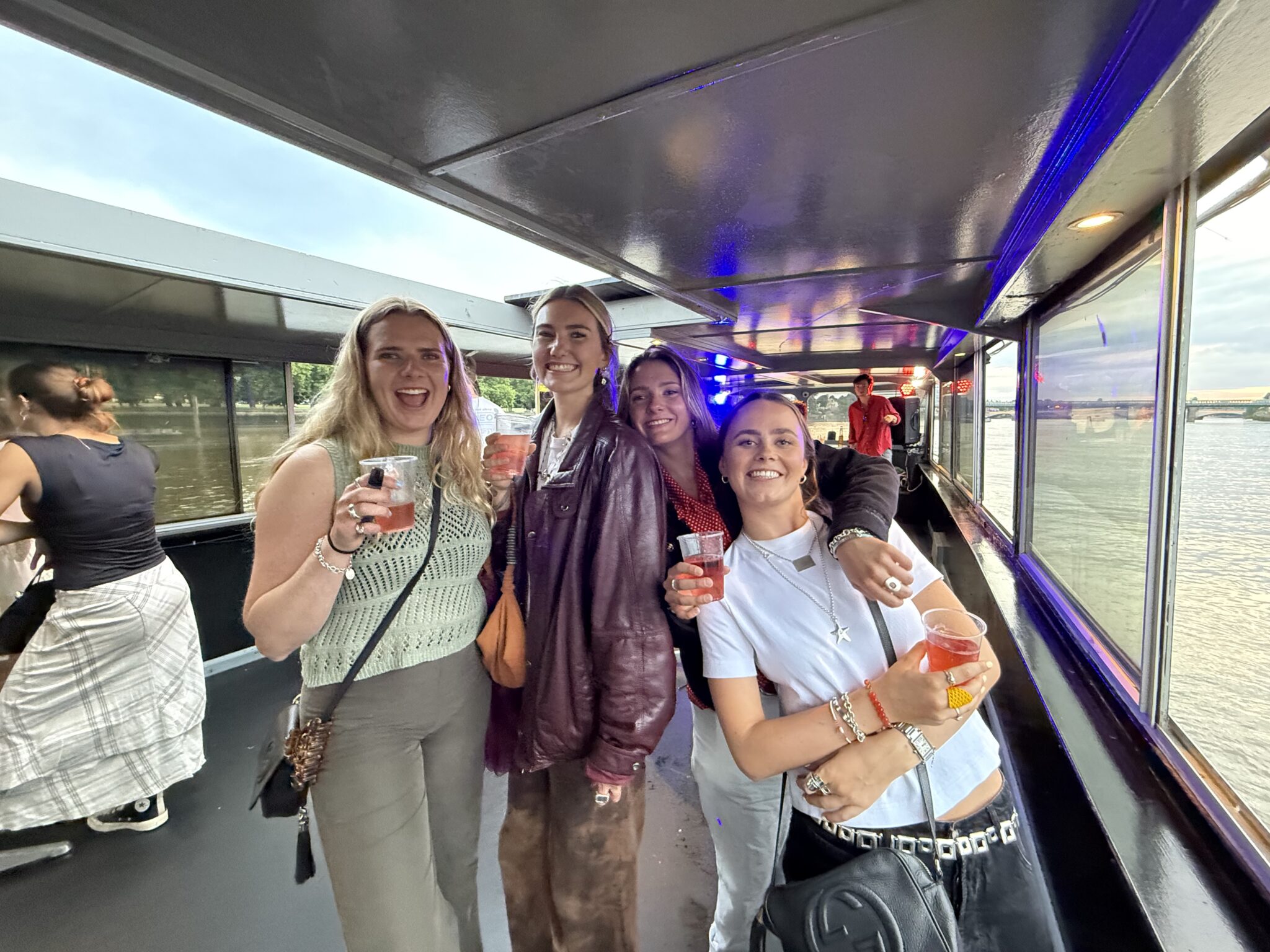 Corporate party on the boat
