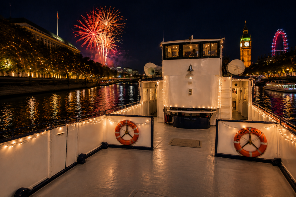 New years Christmas thames River